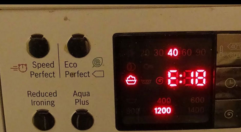 Bosch Çamaşır Makinesi E18 Hatası Nasıl Düzeltilir?